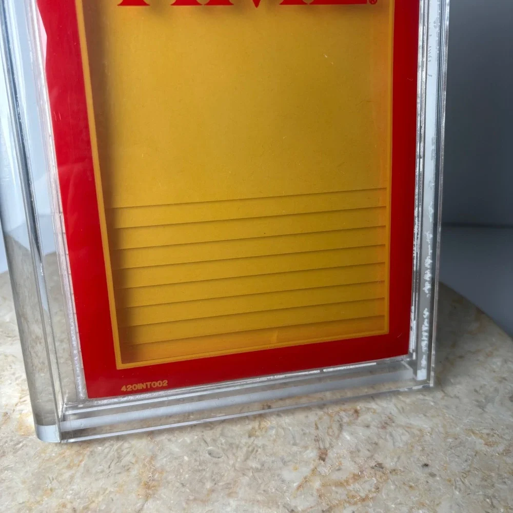 VTG Time Magazine Baby of the Year Acrylic Picture Frame Stationery Set Clear